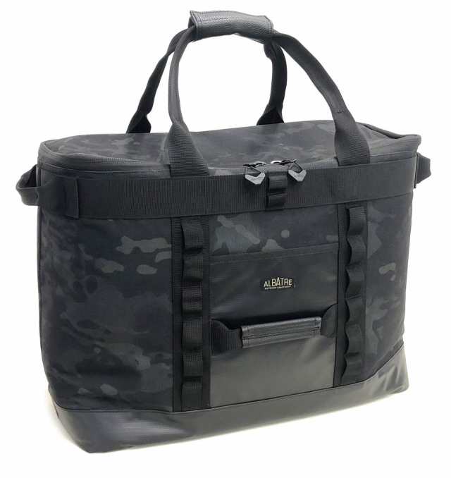 ALBATRE アルバートル ＡＬ−ＯＢ１1０ 【2wayマルチギアトート】 大容量52L縦長コンテナ キャンプ アウトドアバッグ (52L, BLACK／CAMO)の通販は