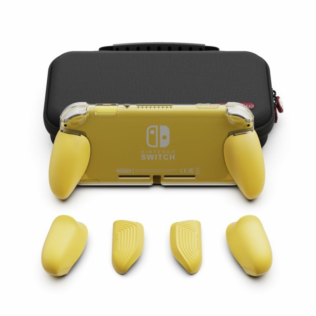 Skull ＆ Co.Nintendo SWITCH Lite用GripCase Liteカバーセット:グリップカバー+キャリングケース 大容量 防水耐衝撃 携帯便利 人間工学