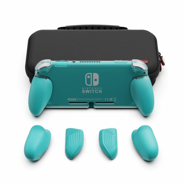 Skull ＆ Co.Nintendo SWITCH Lite用GripCase Liteカバーセット:グリップカバー+キャリングケース 大容量 防水耐衝撃 携帯便利 人間工学