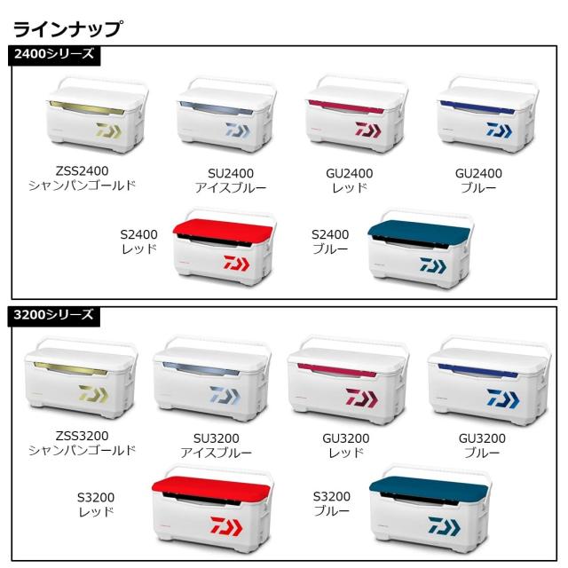 ダイワ(DAIWA) クーラーボックス ライトトランクα S2400 レッド
