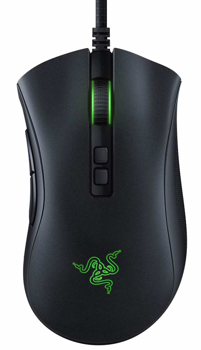 Razer DeathAdder V2 ゲーミングマウス 右手エルゴノミック形状 Focus+センサー 20000DPI 軽量82g 光学スイッチ 8ボタン 柔らかい布巻ケの通販は