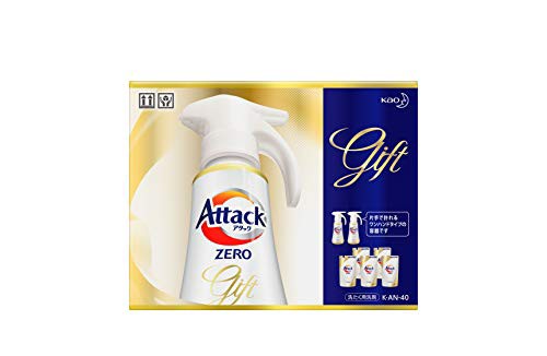 洗剤ギフト】 アタックZERO ワンハンドプッシュ400g*2本 つめかえ360g