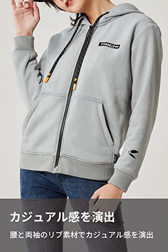 TAICHI フード付きジャケット Mサイズ グレー DOWN FABRIC】ダウンファブリック フード ZIP UP ブルゾン