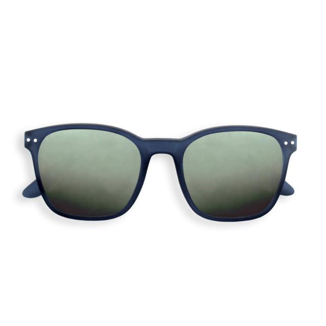 イジピジ 偏光サングラス NAUTIC スクエア (ナイトブルー/グレーグリーンポラライズド)