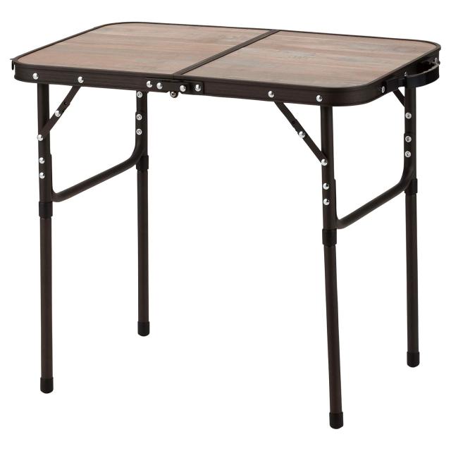 武田コーポレーション ヴィンテージ調 2WAY アルミテーブル 60cm FT20-6040(VBR) ビンテージブラウン 60×40