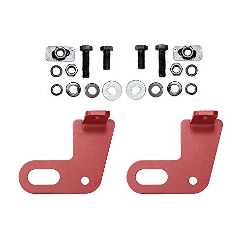 牽引フック新型ジムニーjb64wジムニーシエラjb74wオフロード車両救助後左右2ピース厚さ8mmの厚さのトレーラーフックスチール製高温スプレ