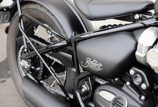 キジマ(Kijima) バイクパーツ サイドバッグサポート スチール製 ボンネビルボバー(’17-) 右側用 ブラック HTR-08007_1