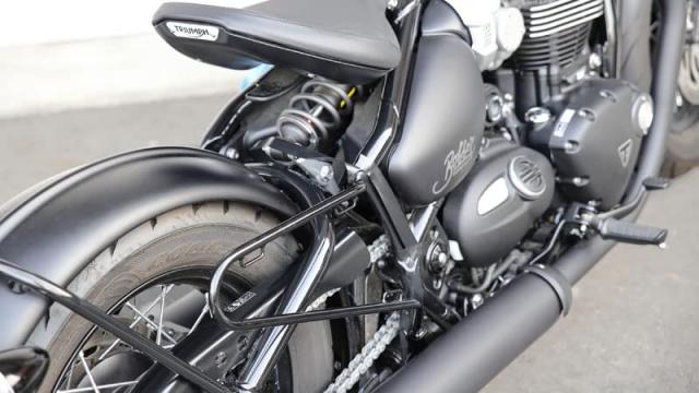 キジマ(Kijima) バイクパーツ サイドバッグサポート スチール製 ボンネビルボバー(’17-) 右側用 ブラック HTR-08007_3