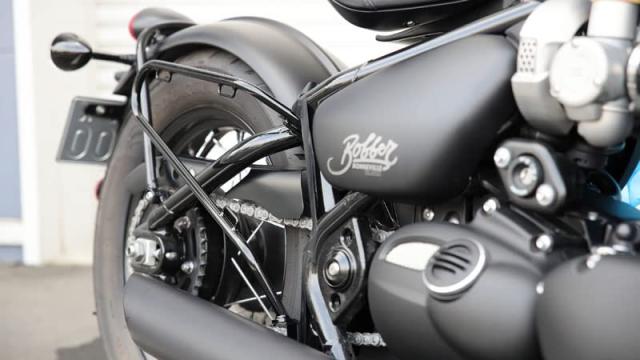 キジマ(Kijima) バイクパーツ サイドバッグサポート スチール製 ボンネビルボバー(’17-) 右側用 ブラック HTR-08007_4