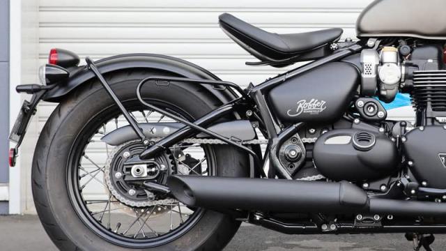 キジマ(Kijima) バイクパーツ サイドバッグサポート スチール製 ボンネビルボバー(’17-) 右側用 ブラック HTR-08007_5