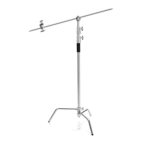 Selens Cスタンド センチュリースタンド 10ft / 300cm調節可能 ブームアーム長さ4.2ft / 128cm グリップヘッド2つ付き 積載能力22lbs ヘの通販は