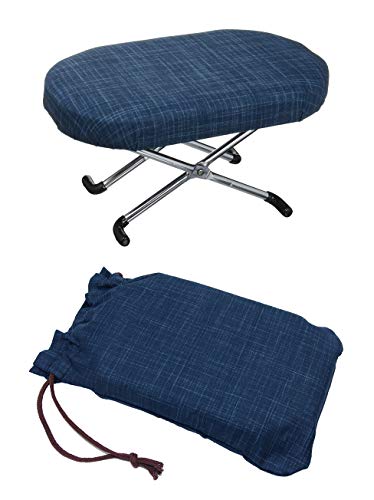 住友産業 正座椅子 本体サイズ:約16x25x12-17cm (青無地/袋付き)