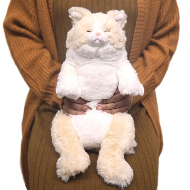 サンレモン(Sun Lemon) ひざ ねこ クリ ーム すやすや 20×13.3×40cm