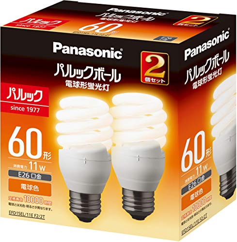 4個セット】Panasonic パルックボール 電球形蛍光灯 E26口金