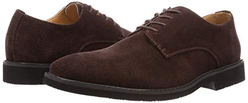 デデス スエード プレーントゥ レザー レースアップシューズ 5265 メンズ ダークブラウン 25.0cm 3E