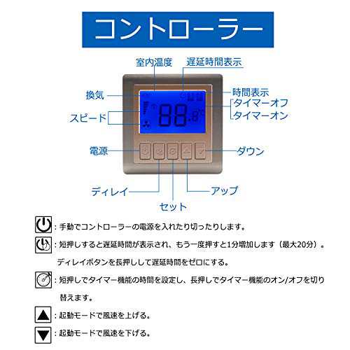 Hon＆Guan ダクトファン 100mm 塗装ブース用換気扇 インバータダクトファン 省エネ ダクト用換気扇 スイッチ付き 中間取付 丸形タイプ  (Hの通販はau PAY マーケット - holly0211 | au PAY マーケット－通販サイト