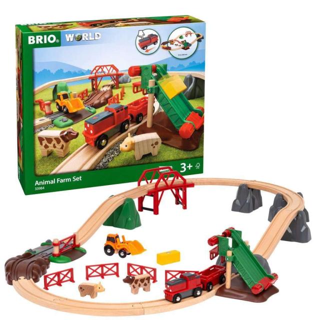 BRIO（ブリオ）WORLD アニマルファームセット 木製レール おもちゃ 33984