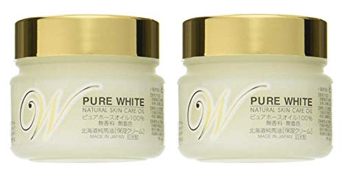 【2個セット】北海道純馬油本舗 ホワイト ホースオイル１００％ 保湿クリーム 無香料無着色 100g