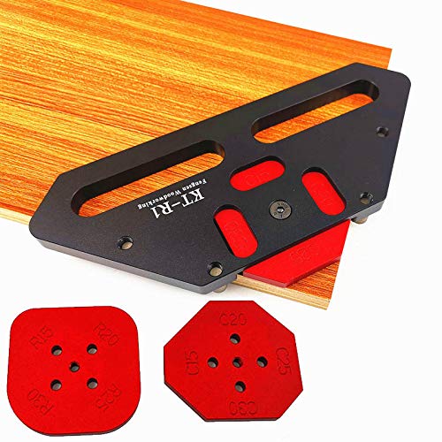 CarAngels トリマー用 コーナー加工治具キット キツツキ角ジグテンプレート KT-R1ルーターテーブル用 角治具 R/C加工セット 木工ツールの通販は