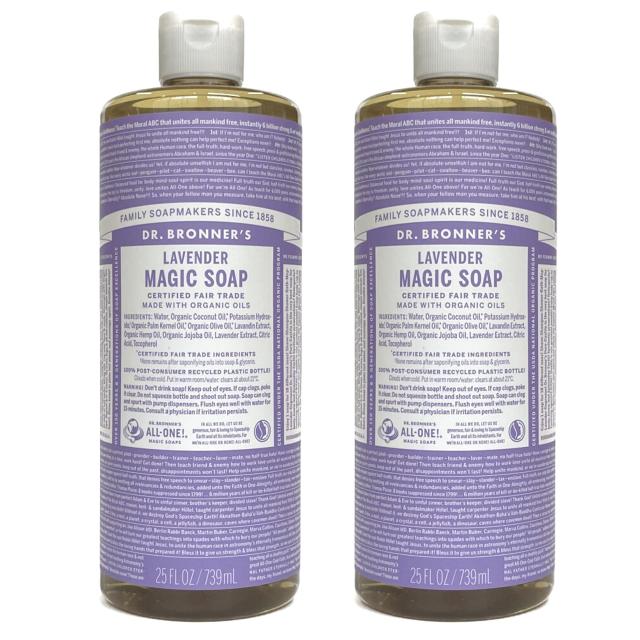 ドクターブロナーマジックソープラベンダー(LA)739？×２本の通販は 7,715円