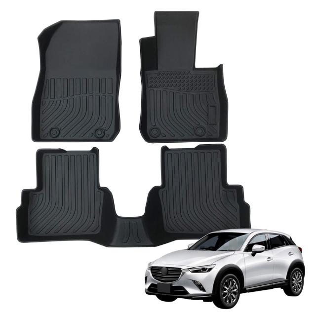 Orealauto マツダ CX3 Mazda CX-3 防水 フロアマット 純正 車種別専用 滑り止め カーマット TPE材質 3D立体 ラバーマット 2015 2016 2017の通販は 14,500円