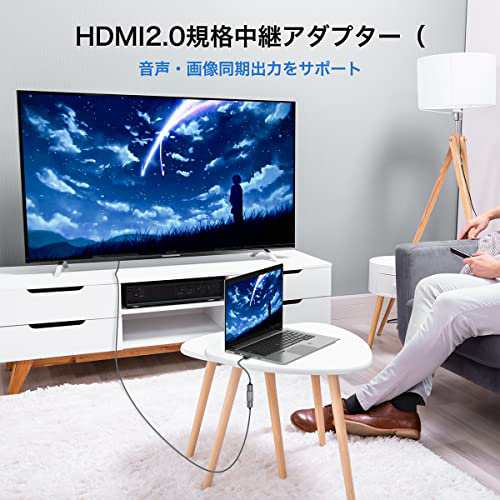 iVANKY HDMI 中継アダプター（4K@60Hz 18Gbps ハイスピード) 延長コネクター (メス - メス/２点セット） ブラック｜au  PAY マーケット