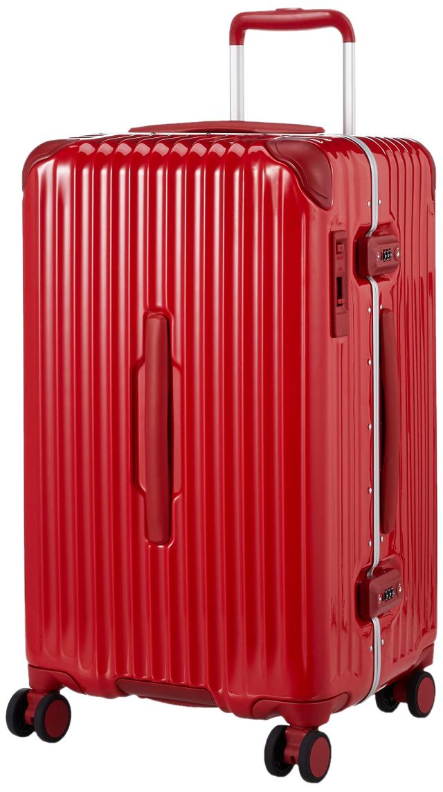 カーゴ スーツケース グッドサイズ スリムフレーム 多機能モデル CAT68SSR 付 60L 65 cm 5.1kg ブライトレッド