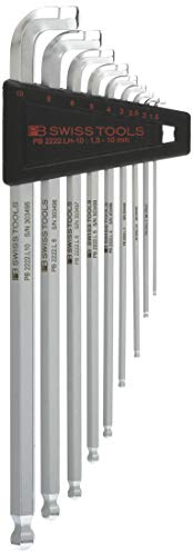 PB SWISS TOOLS マルチアングルボール付ロング六角レンチセット(パック入) 2222LH