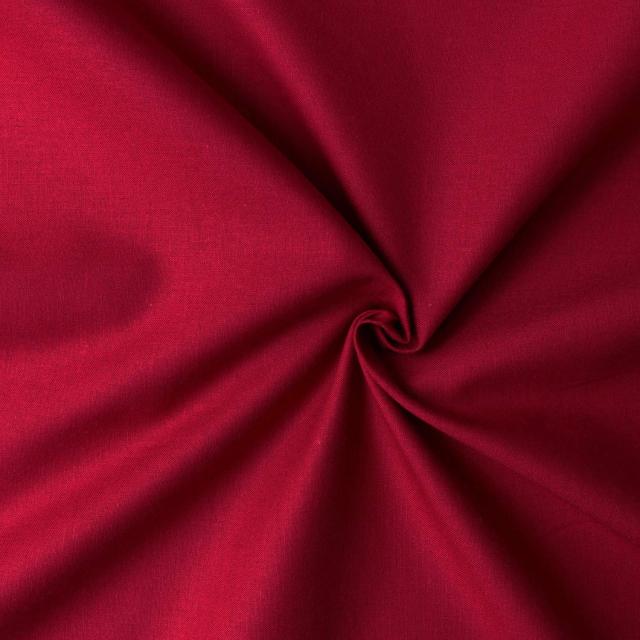 日本紐釦貿易(Nippon Chuko) エイティスクエア 無地 生地 綿100% シャーティング ディープレッド レッド系 巾約108cm×9m切売カット KD46 8,799円