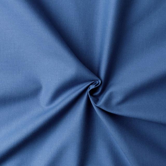 日本紐釦貿易(Nippon Chuko) エイティスクエア 無地 生地 綿100% シャーティング ブルー ブルー系 巾約108cm×10m切売カット KD4630-119-