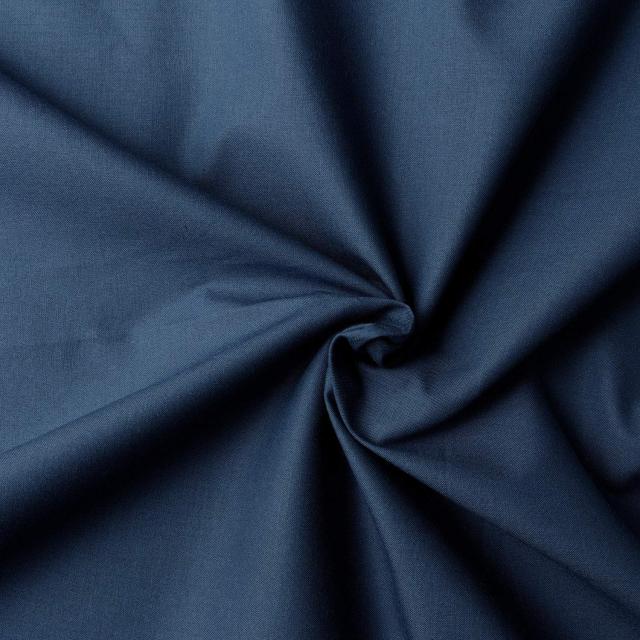 日本紐釦貿易(Nippon Chuko) NBK エイティスクエア 無地 生地 綿100% シャーティング テツコン ネイビー系 巾約110cm×8m切売カット KD46 8,459円