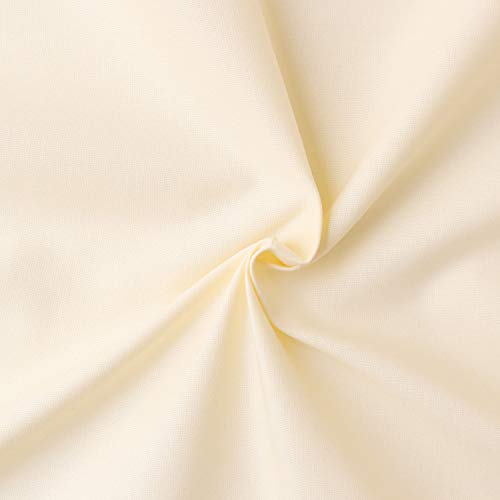 日本紐釦貿易(Nippon Chuko) エイティスクエア 無地 生地 綿100% シャーティング ウスイエ ロー 黄色系 巾約108cm×10m切売カット KD4630-