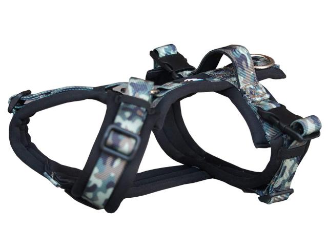 Hakusan ゼロハーネス 負担軽減 犬用ハーネス サイズ調整可 簡単着脱 夜間反射材 軽量 通気 ハンドル付き ネームプレート XS サイズ カモの通販は 6,094円