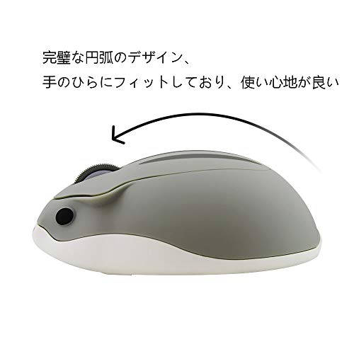 Ruunner かわいいマウス 2 4ghz ワイヤレスマウス ハムスター型 小型 軽量 持ち運び便利 無線 面白いハムスターの形 Usbレシーバー付き の通販はau Pay マーケット わくわくランド