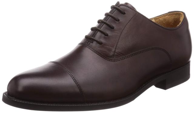 バランスワークス ビジネスシューズ 日本製 本革 ストレートチップ 幅広 24~28cm メンズ BW0100CL ダークブラウン 24.0 cm 3E