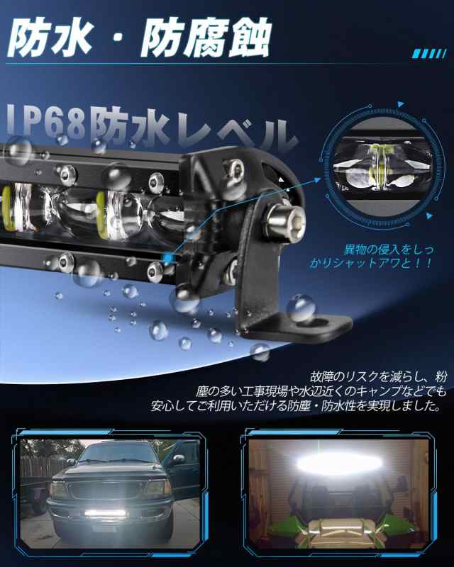 UNI-SHINE LEDライトバー 車用 26インチ LED作業灯 60W 薄型 ledバーライト 車 6D凸レンズ 12V/24V IP68防水 LED作業灯 船舶作業灯 工事現の通販はau PAY マーケット - ROUZI | au PAY マーケット－通販サイト