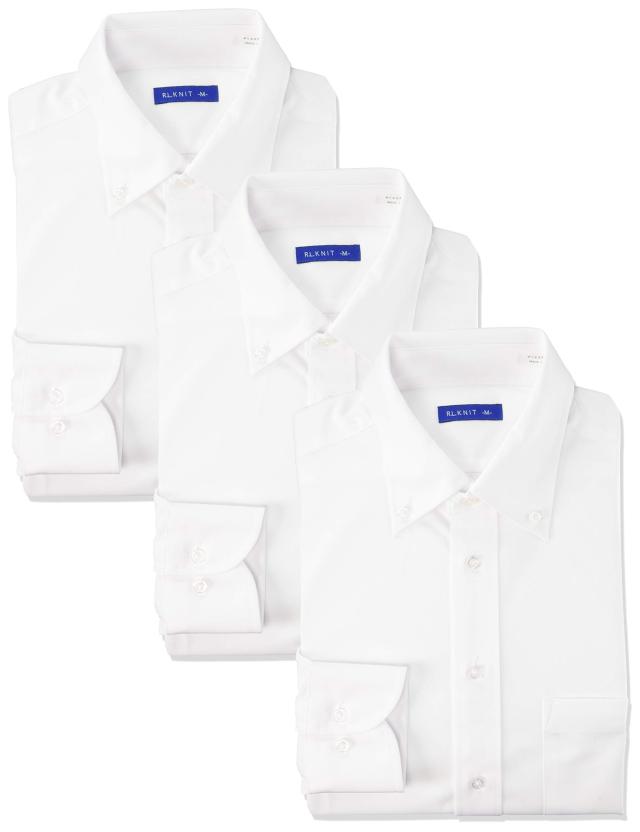 アトリエサンロクゴ ニットワイシャツセット 長袖 ニット ワイシャツ ノーアイロン 形態安定 ストレッチ 快適DRY 吸水速乾 多機能Yシャ