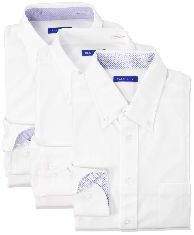 アトリエサンロクゴ ニットワイシャツセット 長袖 ニット ワイシャツ ノーアイロン 形態安定 ストレッチ 快適DRY 吸水速乾 多機能Yシャ