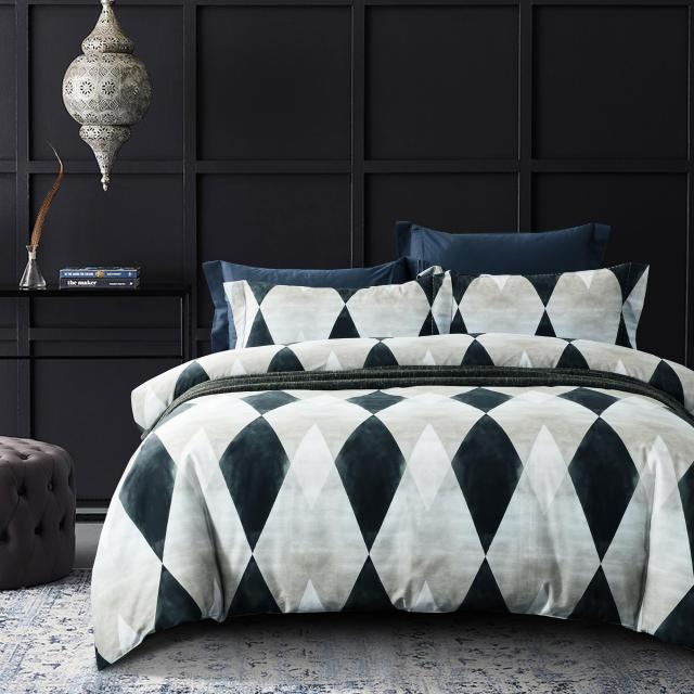 MILDLY エジプト超長綿100% 布団カバー 4点セット セミダブル：掛布団カバー ボックスシーツ 枕カバー*2 / 肌ざわりが良い 通気性に富んの通販はその他インテリア・寝具