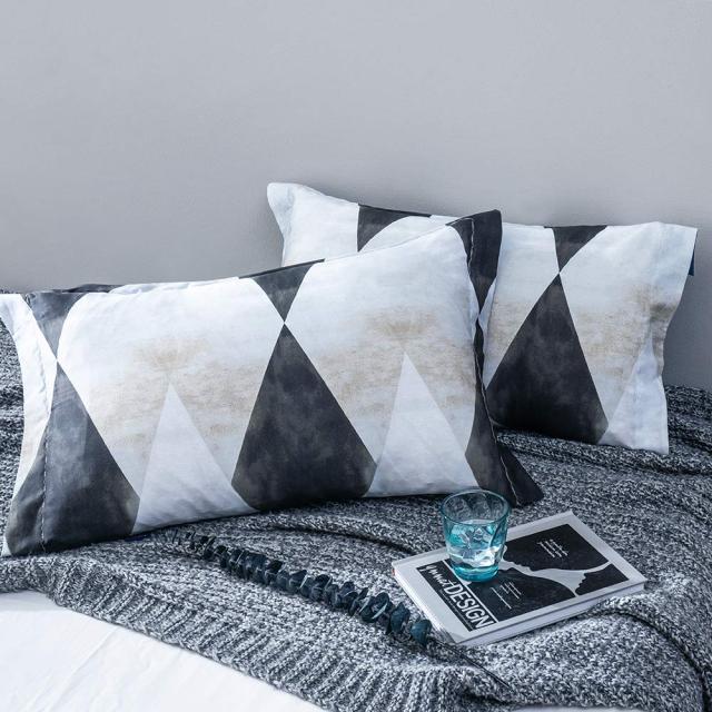 MILDLY エジプト超長綿100% 布団カバー 4点セット セミダブル：掛布団カバー ボックスシーツ 枕カバー*2 / 肌ざわりが良い 通気性に富んの通販は