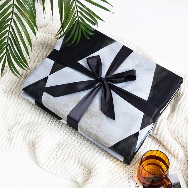 MILDLY エジプト超長綿100% 布団カバー 4点セット セミダブル：掛布団カバー ボックスシーツ 枕カバー*2 / 肌ざわりが良い 通気性に富んの通販は