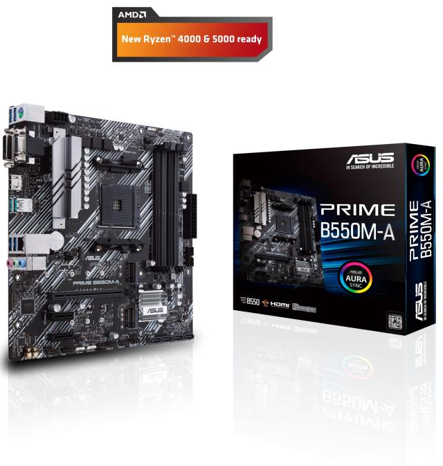 ASUS AMD B550 搭載 AM4 対応 マザーボード PRIME B550M-A【MicroATX】_1