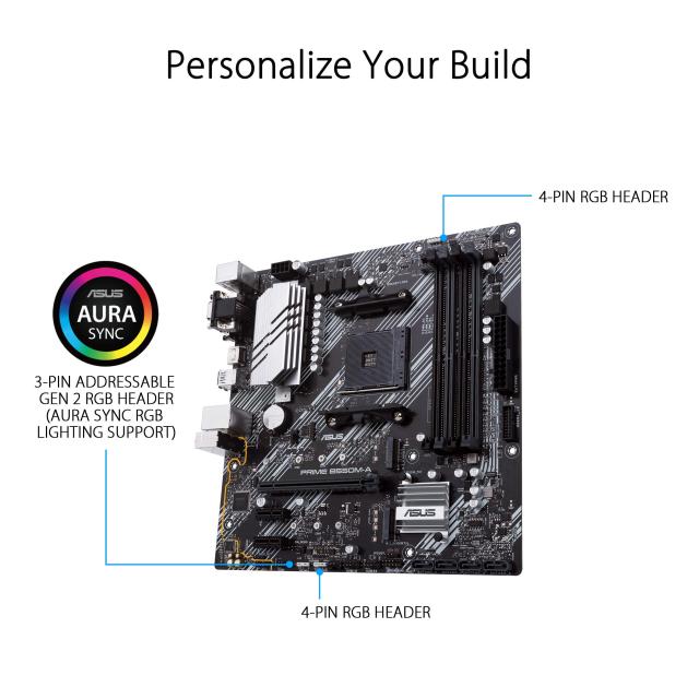 ASUS AMD B550 搭載 AM4 対応 マザーボード PRIME B550M-A【MicroATX】_4