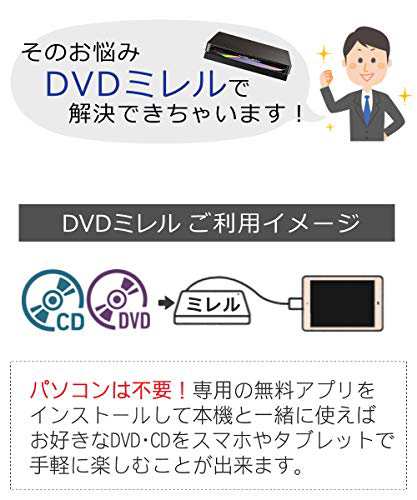 アイ・オー・データ DVRP-LU8IXA D V Dミレル （有線モデル） スマートフォン用D V Dプレーヤーの通販はau PAY マーケット -  MYDOYA2号店 | au PAY マーケット－通販サイト