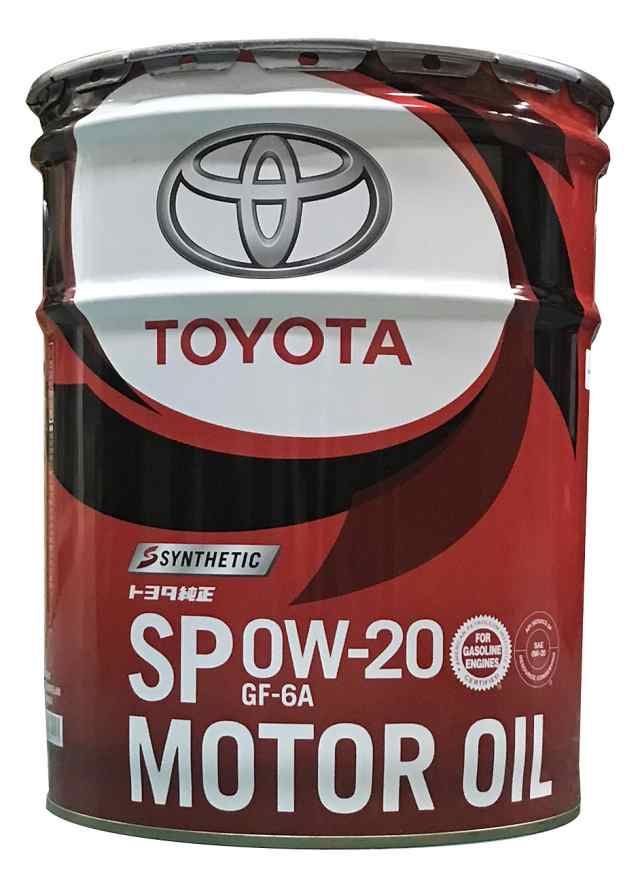 TOYOTA(トヨタ) エンジンオイル トヨタ純正 モーターオイル 0W-20 SP 合成油 20L 08880-13203