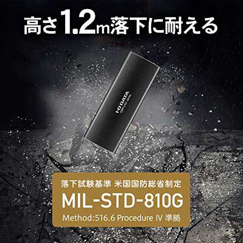 アイ・オー・データ USB 3.2 Gen 2対応 高速モデル ポータブルSSD 1TB 日本 SSPF-USC1Tの通販は