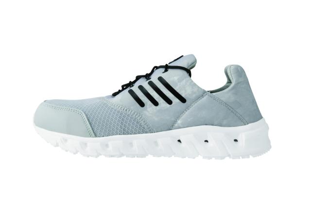 ジーベック 安全靴 作業靴 85146 スニーカー JSAA A種 スリップオン 耐滑 ムレ防止 通気性 シルバーグレー 23.0 cmの通販は 5,756円