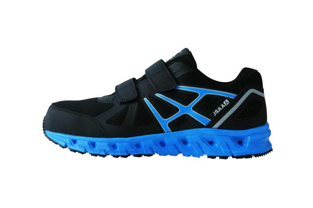 ジーベック 安全靴 作業靴 85147 スニーカー JSAA A種 耐滑 ムレ防止 通気性 面ファスナー ブラック 22.0 cmの通販は 6,029円