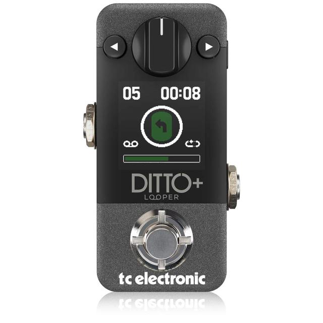 TC Electronic コンパクトサイズルーパーペダル 99スロット 60分のループタイム カラーディスプレイ Extendループモード DITTO+ LOOPER