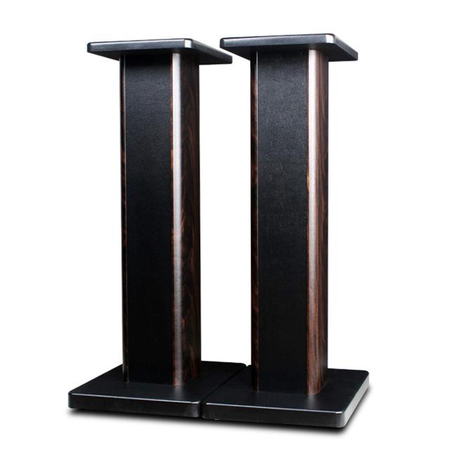 BQKOZFIN スピーカースタンド 高さ80cm スピーカー 台 木製 2台1組 天板18.5×23.5cm 耐荷重50kg
